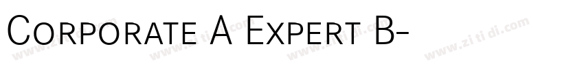 Corporate A Expert B字体转换